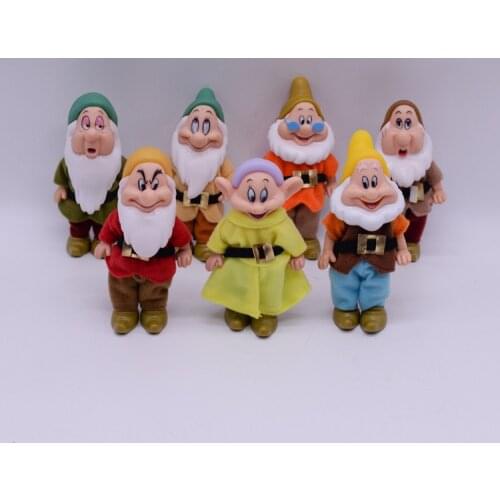 7pcs Disney Snow White and the Seven Dwarfs Action Figure Toys 15cm Princess PVC dolls collection toys for kids birthday gift