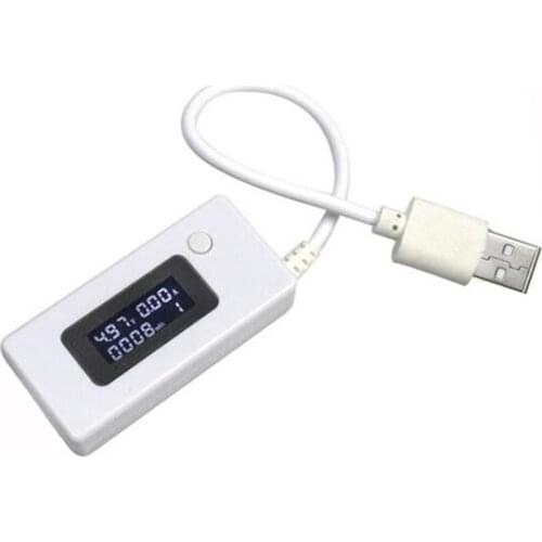 USB Current And Voltage Meter Monitor Tester Detects Mobile Phone Charging Mobile Power Capacity LCD Display