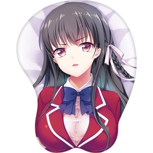 Classroom of the Elite Horikita Suzune Cosplay Cute Wrist Rest silicon Mouse Pad Mat 3D Mousepad