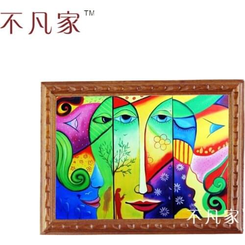 Wholesale dollhouse 1:12 scale miniatue Classical Abstract style oil Home Decorations Painting Frame B-20