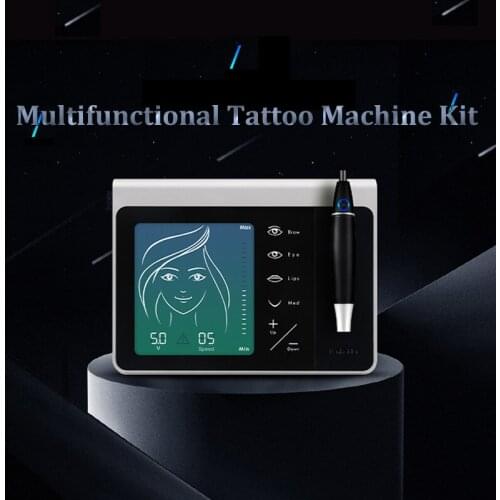 Touch Screen Multifunctional Microblading Pen Tattoo Machine Kit Eyebrow Permanent Makeup Beauty Device Tattoo Gun Control Sets