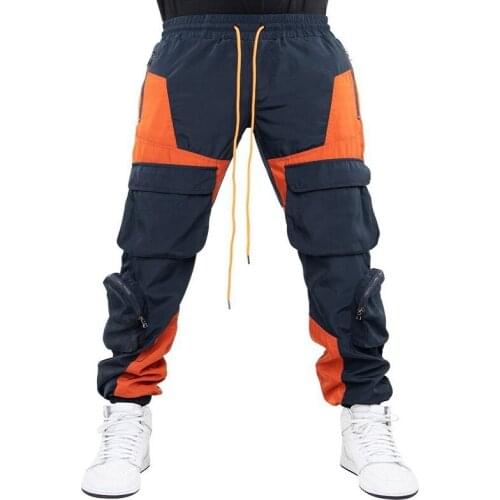 Mens New Multi Pocket Straight Tubular Tooling Pants With Drawstring At The Hem Is A Must For Men In Summer Travel Trend