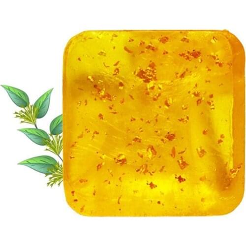 120g Osmanthus Gold Leaf Soap Face Body Wash Deep Cleanser Care Skin Soap Oil Moisturizing Effectiv Active Essential Whiten G0Z3