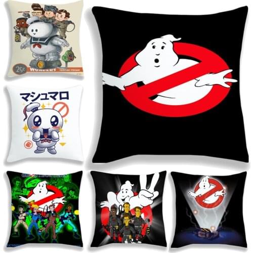 Ghostbusters Pillow Cover Cartoon Grils Home Decorative Pillow Case Boys Girls Kids Customize Gift 45x45cm Inner Is Not Included
