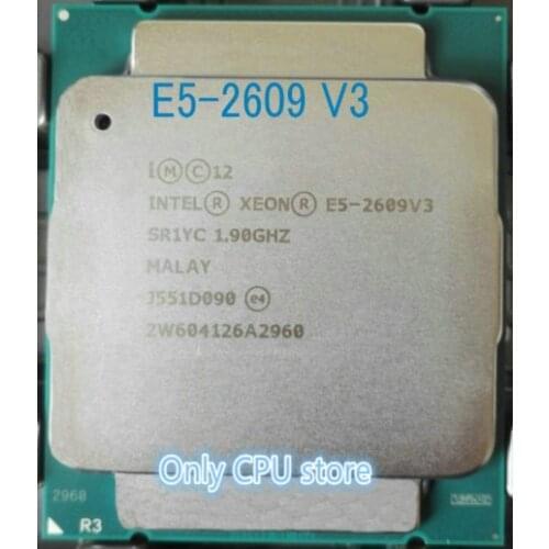 Envío Gratis Original Intel Xeon E5-2609V3 (1,9 GHZ/15 MB/85 W/) E5 2609V3 6-CORE E5-2609 V3 FCLGA2011-3 procesador de CPU