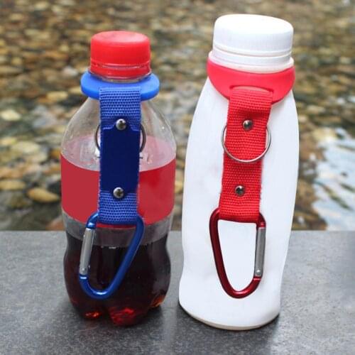 The Third Generation Of Rubber Nylon Webbing Water Bottle Buckle Hook Water Bottle Holder Clip Outdoor Carabiner Rubber Buckles