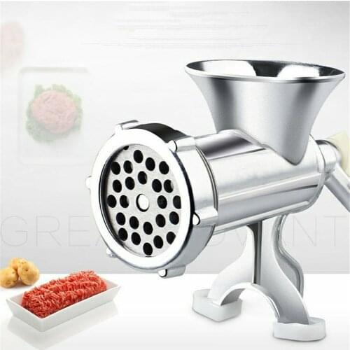 Manual Meat Grinder Hand Operated Beef Noodle Pasta Mincer Sausages Maker Gadgets Aluminum Grinding Machine Kitchen Tools