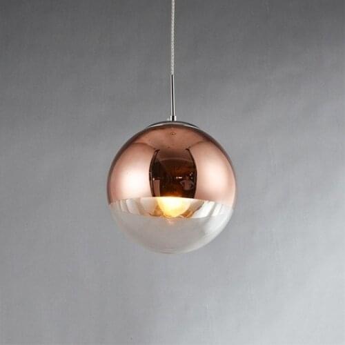 Modern Gold Pendant Light Glass Hanging Ceiling Light Fixture Indoor luminaire suspendu