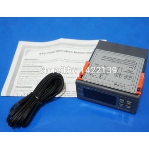 AC 220V All-purpose Digital Temperature Controller with Sensor STC-1000 10A