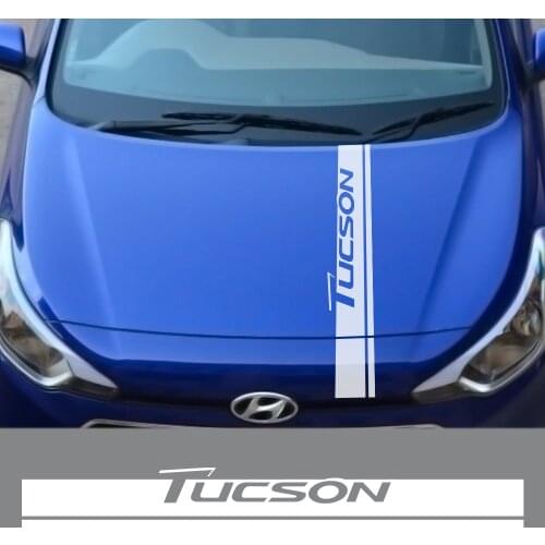 For Hyundai Tucson Auto Engine Bonnet Wraps Vinyl Film Decoration Racing Decals Car Hood Cover Trim Stripes Stickers Accessories