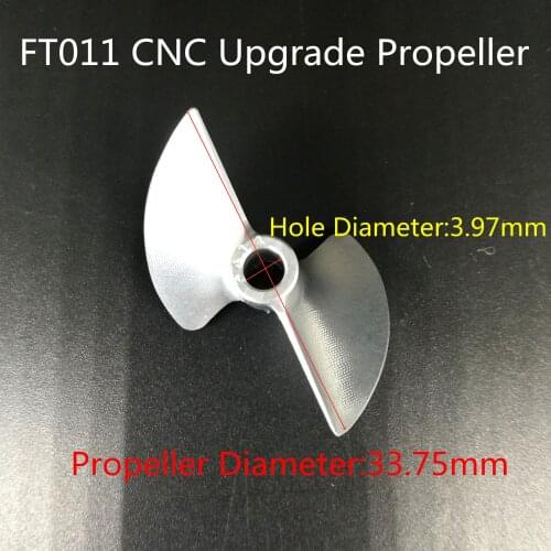 Feilun FT011 RC Boat Spare Parts Upgrade CNC metal propeller 34mm 3.4cm Diameter 4mm 1pc