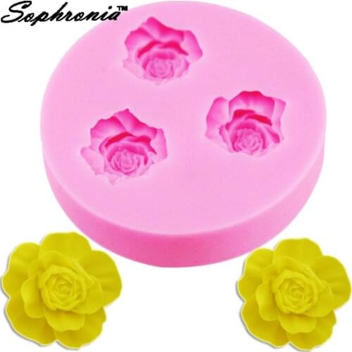 Sophronia F1012 Mini Rose 1pcs Shape UV Resin Jewelry Silicone Mold Expoxy Mold Jewelry Making DIY Craft