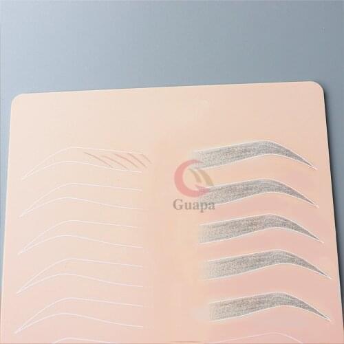 1PC Silicone eyebrow Lip Practice Skin Microblading Permanent Makeup Ombre Powder Brows Practice Template for Training Course