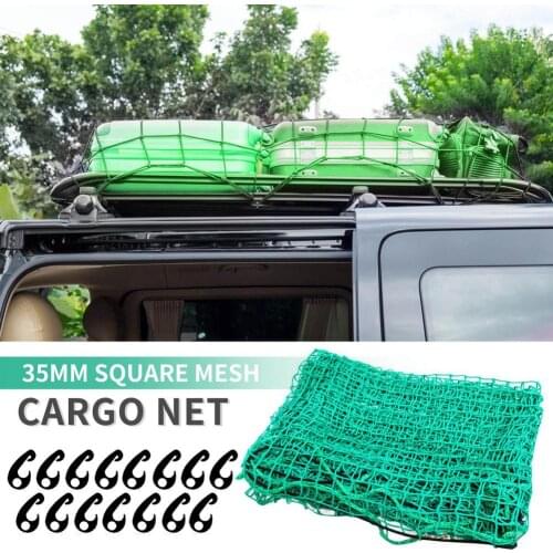2 Sizes Mesh Cargo Net Strong Heavy Cargo Net Pickup Truck Trailer Dumpster Extend Mesh Covers Roof Luggage Nets