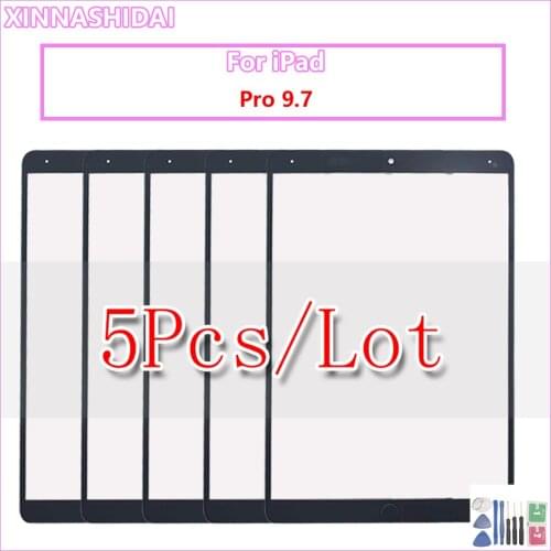 5PCS/9.7" Touchscreen For iPad Pro 9.7 A1673 A1674 A1675 Touch Screen Panel Digitizer Senor LCD Front Outer Glass Replace 2016