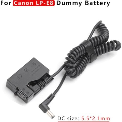 LP-E8 ACK-E8 DR-E8 Power Adapter Drive Cable dummy battery DC Coupler for Canon EOS 550D 600D 650D 700D T2i T3i T4i X4 X5