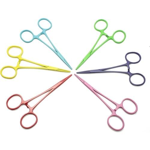 Dog Bow & Grooming Band Insertion Tool / Pet Hemostat (Straight) 6061002 Beauty Puppy Products 7 Colors