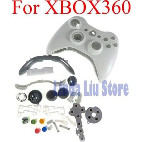 1set Housing shell Case with All Parts Button Full Shell for Xbox360 XBox 360 Joystick Wired Wire Controller Cover