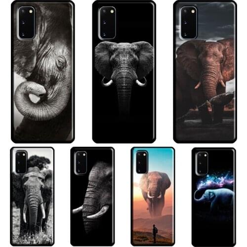 Wild Elephant Head Case For Samsung Galaxy S8 S9 S10 Plus S20 FE S21 Ultra Note 20 Note 10 Plus Soft Cover