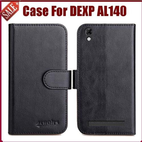 Hot Sale! DEXP AL140 Case New Arrival 6 Colors High Quality Flip Leather Protective Cover For DEXP AL140 Case Phone Bag