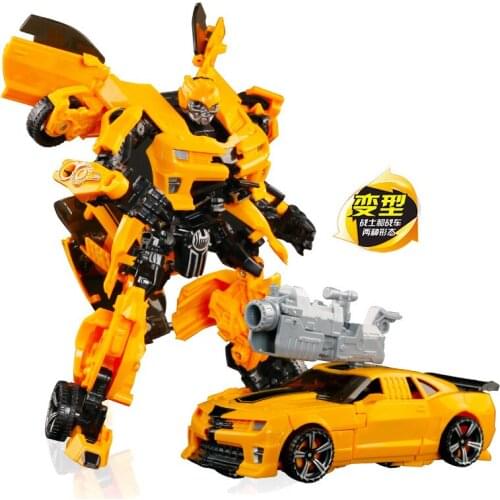 Robocar Toy Transformation Anime Series Action Figure Toy 2 Size Optimus Robot ABS Plastic Model Bumblebees Toy For Kids