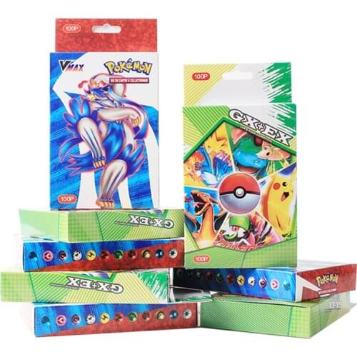 French Version Language Pokemon Card Battle Game Card 100GX 50V 50Vmax Tag EX Mega For Kids