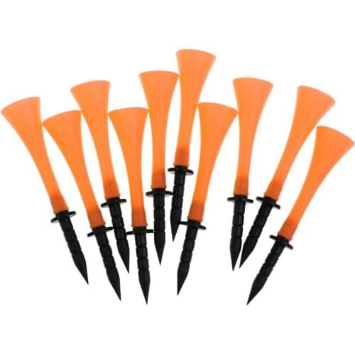 MagiDeal Professional 10Pcs Rubber 83mm Height Rubber Golf Tees Golfer Training Aid Replacement Tool Gifts 5 Colors Available