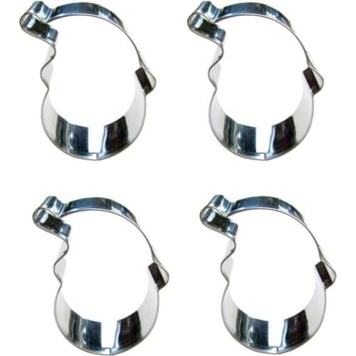 Small Christmas hat shape 4 piece biscuit cutting molds, baking tools, cake decorating soft candy tools