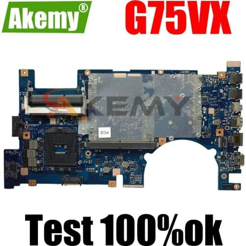 G75VX Mainboard REV 2.0 2D LCD Connector For ASUS G75V G75VX laptop motherboard 4 Slots DDR3 USB 3.0 100% Tested Working Well