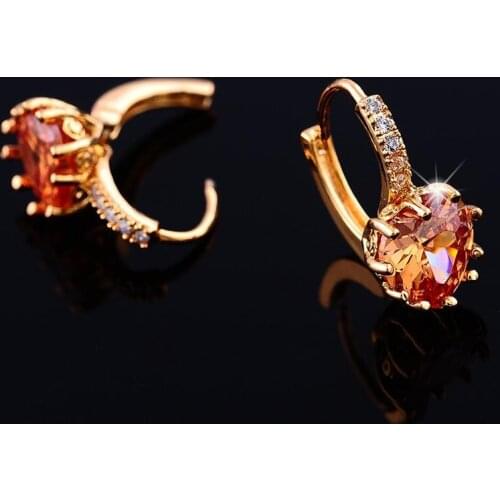 Trendy Small CZ Crystal Earrings for Women Vintage Silver Color Wedding Party Earrings Jewelry brinco feminino Gift