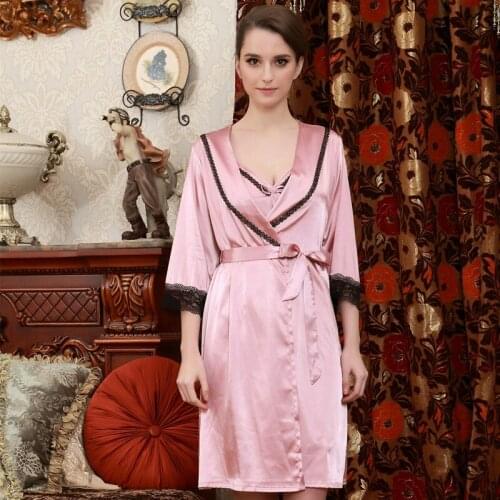 2017 New Autumn Style Women Sleepwear Woman Robe Nightgown Sleeping Dress Nightgown For Ladies Womens Home Clothes Sleepwear
