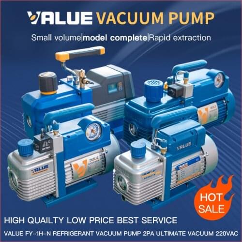 VALUE FY-2C-N 1.5C 3C 4C Single Stage Vacuum Pump Air Conditioning Repair Kit Exhaust Pump 2PA Ultimate Vacuum 220V Voltage