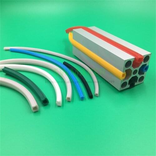1 meter 20/30/40series 6mm / 8mm / 10mm flat seal for 2020 aluminum profile soft Slot Cover/ Panel Holder C-Beam machine