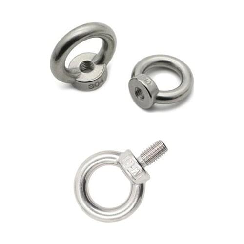 Lifting eye nuts/screw Ring eyebolt Ring hooking nut screws M3 M4 M5 M6 M8 M10 M12 304 Stainless steel