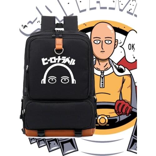 One punch man anime concept backpack high quality big schoolbag school backpack anime cartoon fans computer bag for 15inches