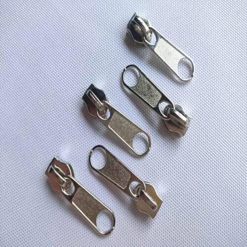 20Pcs 5#Nylon Zipper Zipper Head Alloy Puller Head Repair Tool Baotou Clothing Bag Pillow Tailor Sewing Accessories Supplies