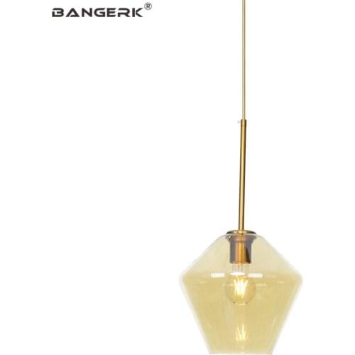 Modern Pendant Lights LED Edison Loft Decor Iron Glass Shade Hanging Lamp Dining Room Bedroom Bar Home Lighting E27 Droplight