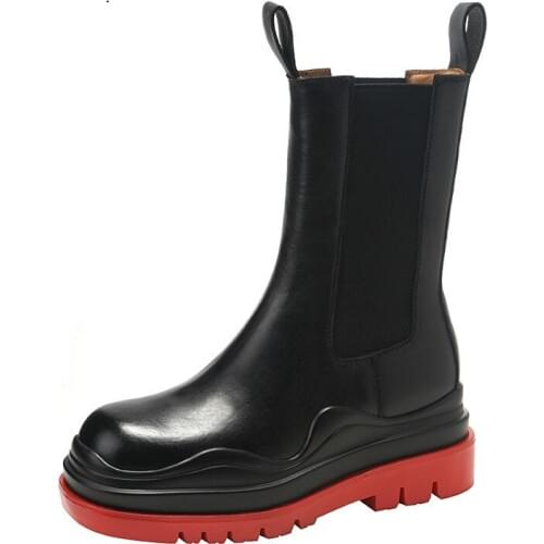 Super New Product Zhongtong Womens Boots Chelsea Boots Non-slip Thick Bottom Motorcycle Boots Rain Boots Hot Sale