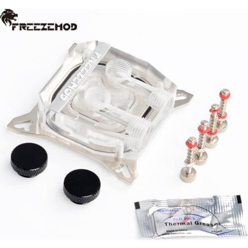 FREEZEMOD RGB Graphics Card Support Hole Pitch 53mm-62mm Copper Water Cooling Block VGA Liquid Cooling Block.VGA-TMC