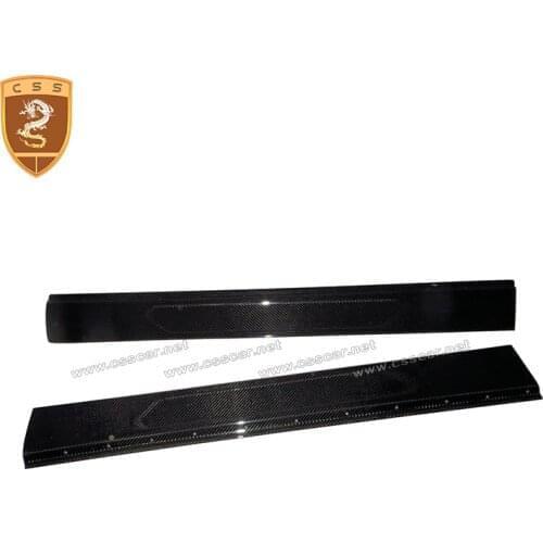 Factory Price Real Carbon Fiber Auto Door Sill Plates Pedal For Ferreri 488 GTB Spider