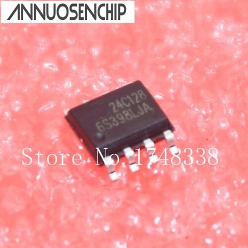 100PCS/LOT AT24C128 24C128 AT24C128N AT24C128AN SOP-8 NEW ORIGINAL