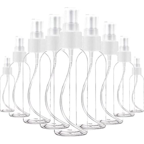 20Pcs Spray Bottle Refillable Perfume Bottle 10/30/50/60/100ML Plastic Bottle Disinfection Atomizer