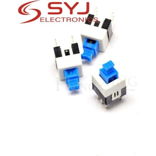 20pcs/lot 7X7mm 7*7mm 7*7 6Pin Push Tactile Switch Self lock /Off button Latching switch Wholesale Electronic In Stock