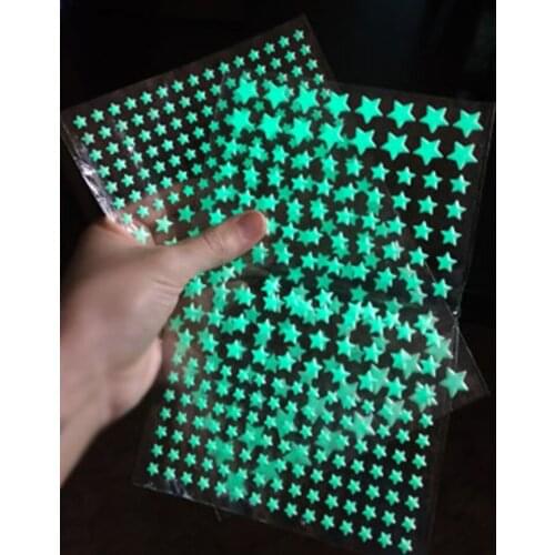 3D Luminous Stars Dots Wall Sticker Kids Room Bedroom Home Decoration Decal Glow In The Dark DIY Stickers