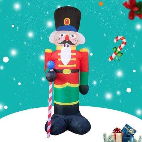 8 Feet Christmas Inflatables Giant Christmas Xmas Inflatable Nutcracker outdoor