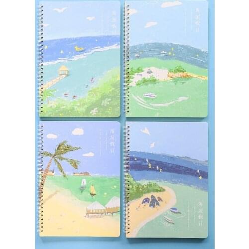 A5 Size Kawaii Bunny Rabbit Notebook Cartoon Loose-leaf Pages Notepad Students Hand Book Creative Journal Planner Notebook