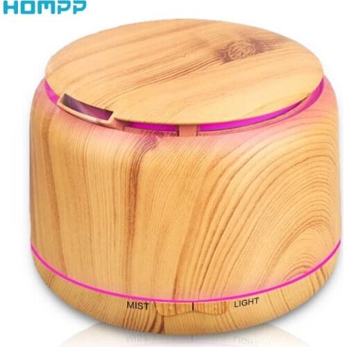 Aroma Essential Oil Aromatherapy Diffuser 100ml Ultrasonic Cool Nano Mist Humidifier 7 Color Light Waterless Auto off Wood Grain