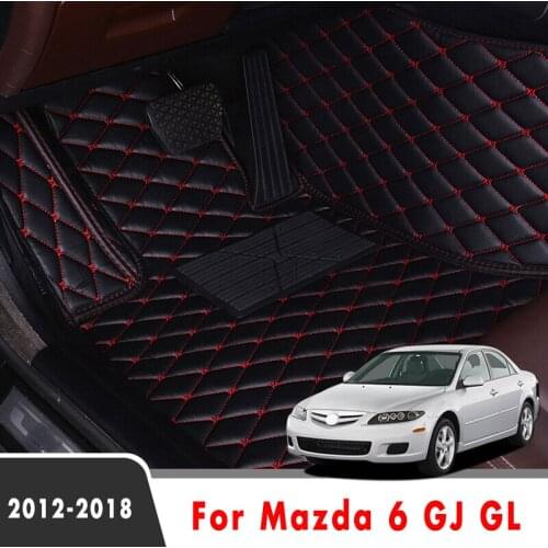 Car Floor Mats Carpets For Mazda 6 GJ GL 2018 2017 2016 2015 2014 2013 2012 Auto Decoration Covers Accessories Waterproof Rugs