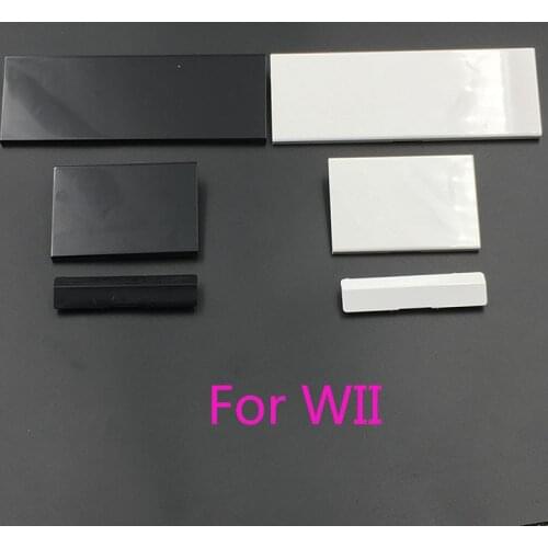 White Black Plastic 3 in 1 Replacement Plastic Door Slot Covers for Nintendo Wii Console