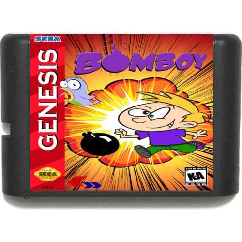 Bomboy 16 bit MD Game Card For 16 bit Sega MegaDrive Genesis game console